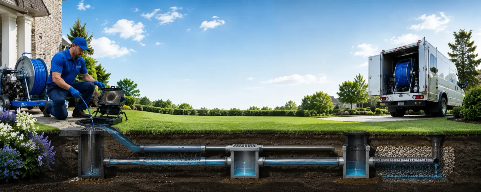 Outdoor drain cleaning information for Grays Knob, KY